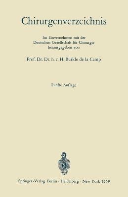 Chirurgenverzeichnis (German Edition)