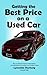Getting the Best Price on a Used Car