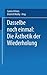 Dasselbe noch einmal: Die Ästhetik der Wiederholung (Kulturwissenschaftliche Studien Zur Deutschen Literatur) (German Edition)