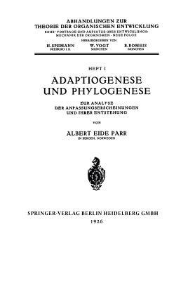 Adaptiogenese und Phylogenese: Zur Analyse der Anpassungserscheinungen und Ihrer Entstehung (German Edition)