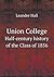 Union College Half-Century History of the Class of 1856