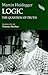 Logic: The Question of Truth (Studies in Continental Thought)