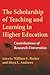 The Scholarship of Teaching and Learning in Higher Education: Contributions of Research Universities