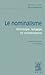 Le Nominalisme: Ontologie, Langage Et Connaissance (Textes Clés) (French Edition)