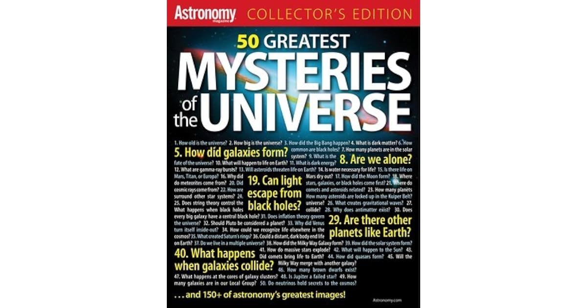 50 Greatest Mysteries of the Universe by David J. Eicher