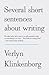 Several Short Sentences About Writing