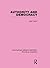 Authority and Democracy (Political Science, Vol 5)