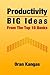 Productivity: Big Ideas Fro...