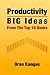 Productivity: Big Ideas From The Top 10 Books