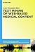Text Mining of Web-Based Medical Content by Amy Neustein