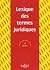 Lexique des termes juridiques