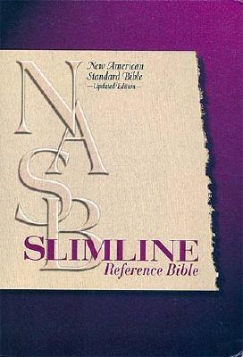 Slimline Reference Bible: New American Standard Update / Burgundy Bonded Leather With Snap Flap