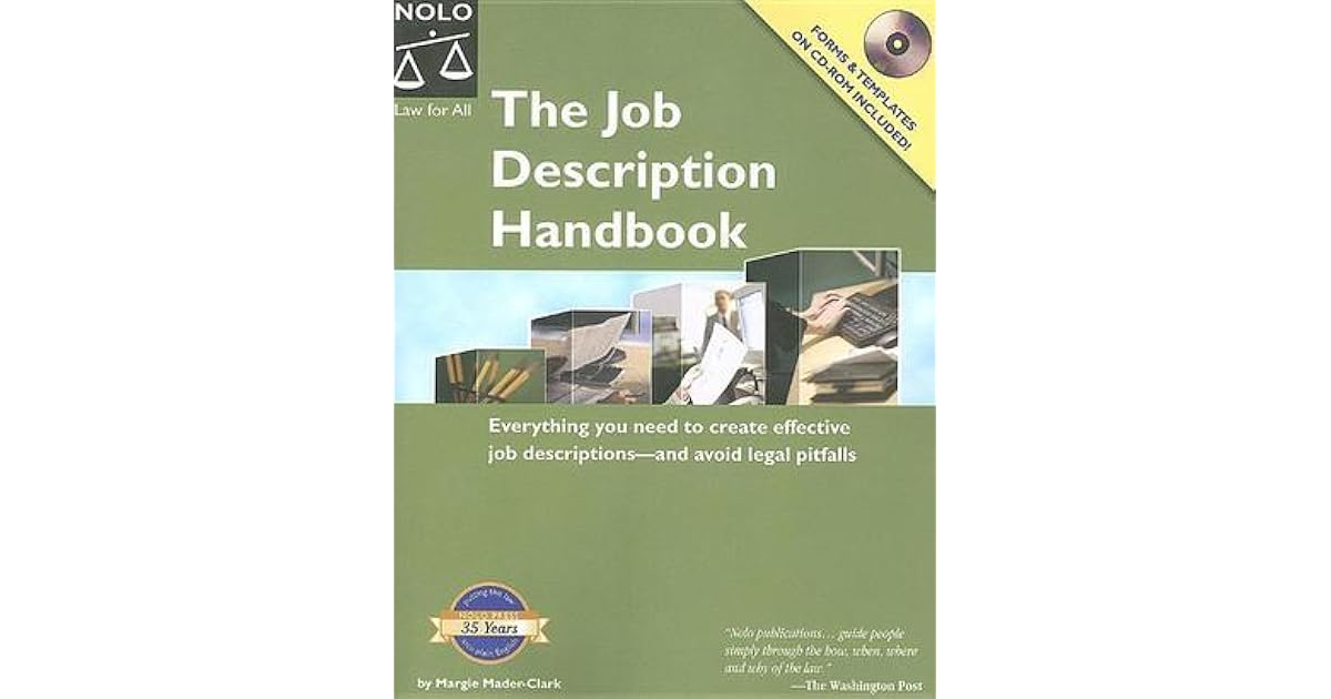 Job Description Handbook by Margie Maderclark