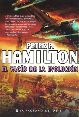 Portada de El Vacío de la Evolución, de Peter F. Hamilton