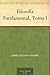 Filosofía Fundamental, Tomo I (Spanish Edition)
