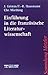 Einführung in die französische Literaturwissenschaft