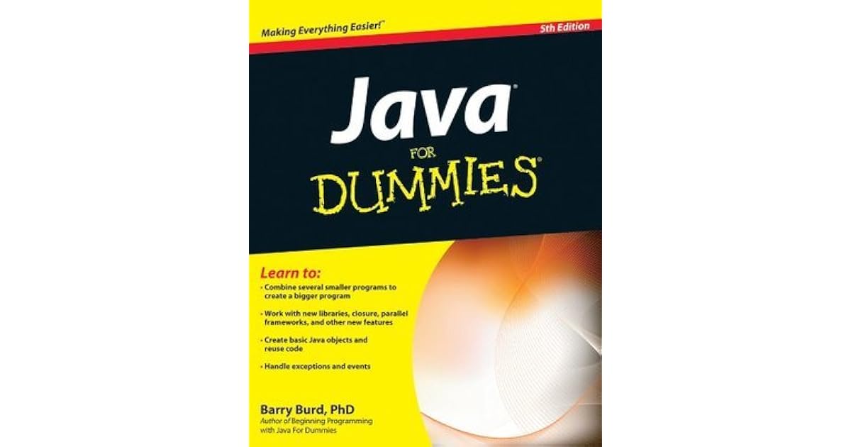 Java For Dummies by Barry Burd