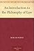 An Introduction to the Philosophy of Law