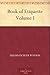 Book of Etiquette, Volume I