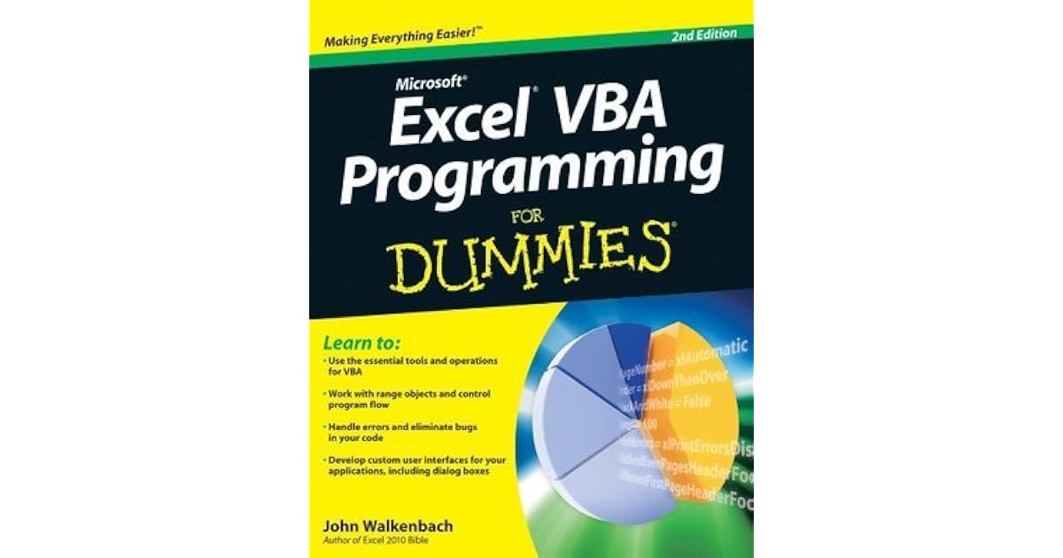 Vba macros for dummies picture