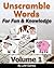 Unscramble Words For Fun And Knowledge Volume 1
