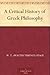 A Critical History of Greek Philosophy