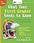 What Your First Grader Needs to Know: Fundamentals of a Good First-Grade Education (The Core Knowledge Series)
