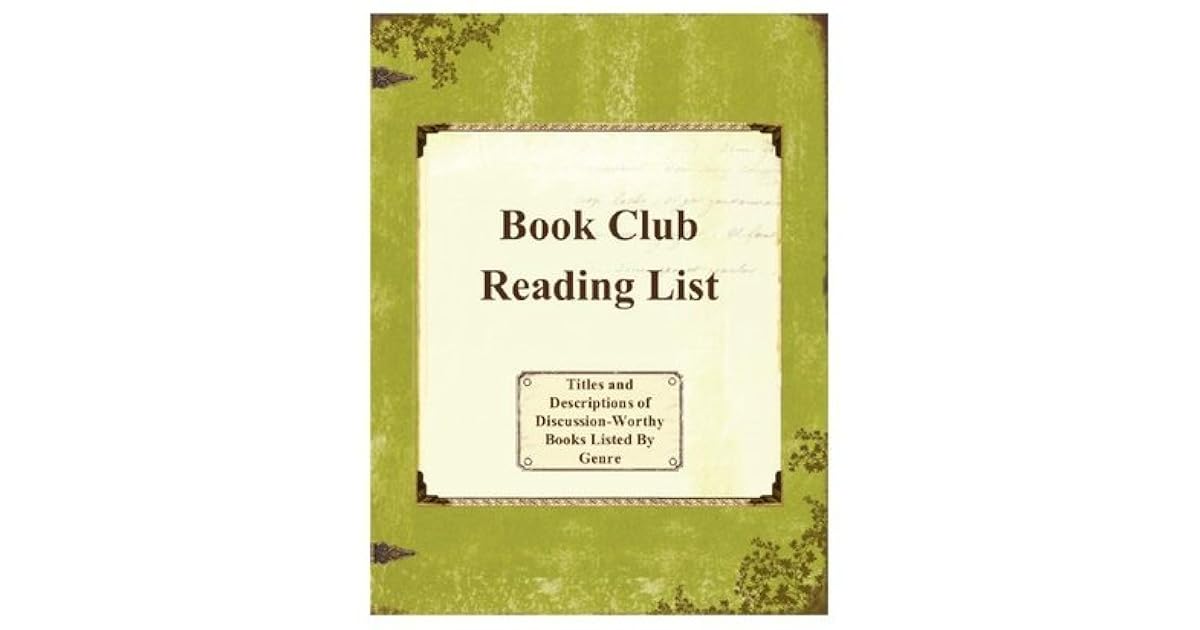 Book Club Reading List by Kari Place