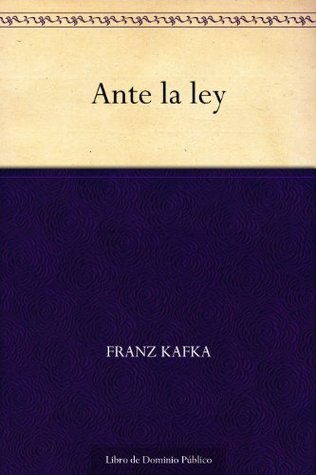 Portada de Ante la ley, de Franz Kafka