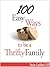 100 Easy Ways to be a Thrifty Family