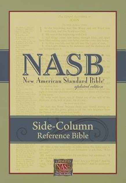 NASB Side-Column Reference Wide Margin Bible; Black Leathertex