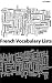 French vocabulary lists