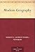 Modern Geography by Marion Isabel Newbigin