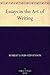 Essays in the Art of Writing by Robert Louis Stevenson