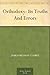 Orthodoxy: Its Truths And E...
