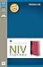 NIV Study Bible, Personal Size, Leathersoft, Gray/Pink, Red Letter Edition