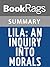 Summary & Study Guide Lila: An Inquiry Into Morals by Robert M. Pirsig