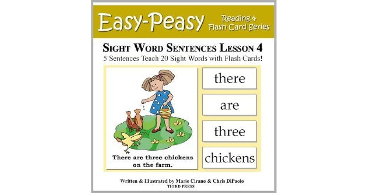 Sight Word Sentences Lesson 4: 5 Sentences Teach 20 Sight Words with