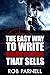 The Easy Way to Write Crime Fiction That Sells