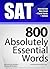 SAT Interactive Quiz Book + Online + Flash Cards/800 Absolutely Essential Words. A powerful method to learn the vocabulary you need.