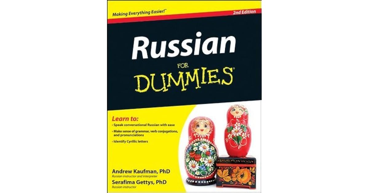 Russian For Dummies by Andrew D. Kaufman