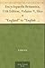 Encyclopaedia Britannica, 11th Edition, Volume 9, Slice 4 "England" to "English Finance"