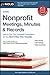 Nonprofit Meetings, Minutes & Records by Anthony Mancuso