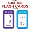 Digital Addition Flash Cards in Color (Ordered and Shuffled 1-9) (Memorize Arithmetic Facts Book 1)