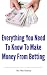 Everything You Need To Know To Make Money From Betting (Betting System Secrets)