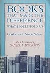 Books That Made the Difference: What People Told Us Books That Made the Difference: What People Told Us