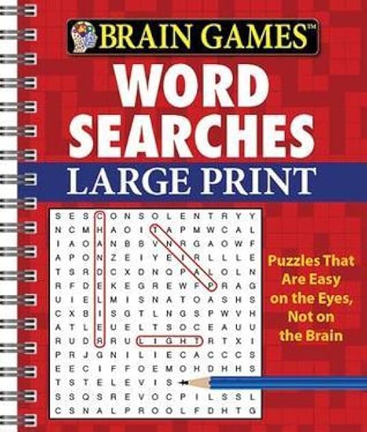 Word Searches: Large Print (Brain Games)
