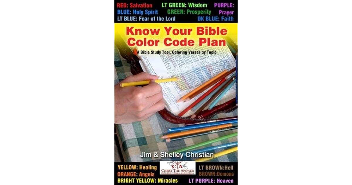 Know Your Bible Color Code Plan: A Bible Study Tool, Coloring Verses by ...