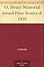O. Henry Memorial Award Prize Stories of 1920 by Blanche Colton Williams
