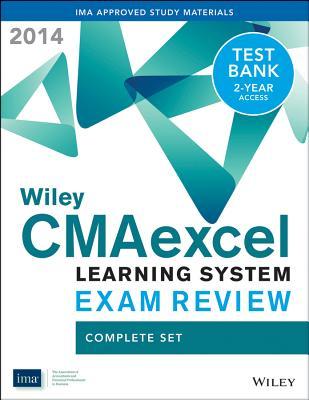 Wiley CMAexcel Learning System Exam Review 2014 + Test Bank Complete Set